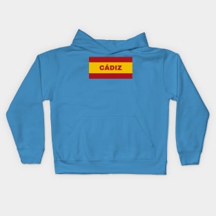 Cádiz City in Spanish Flag Colors Kids Hoodie